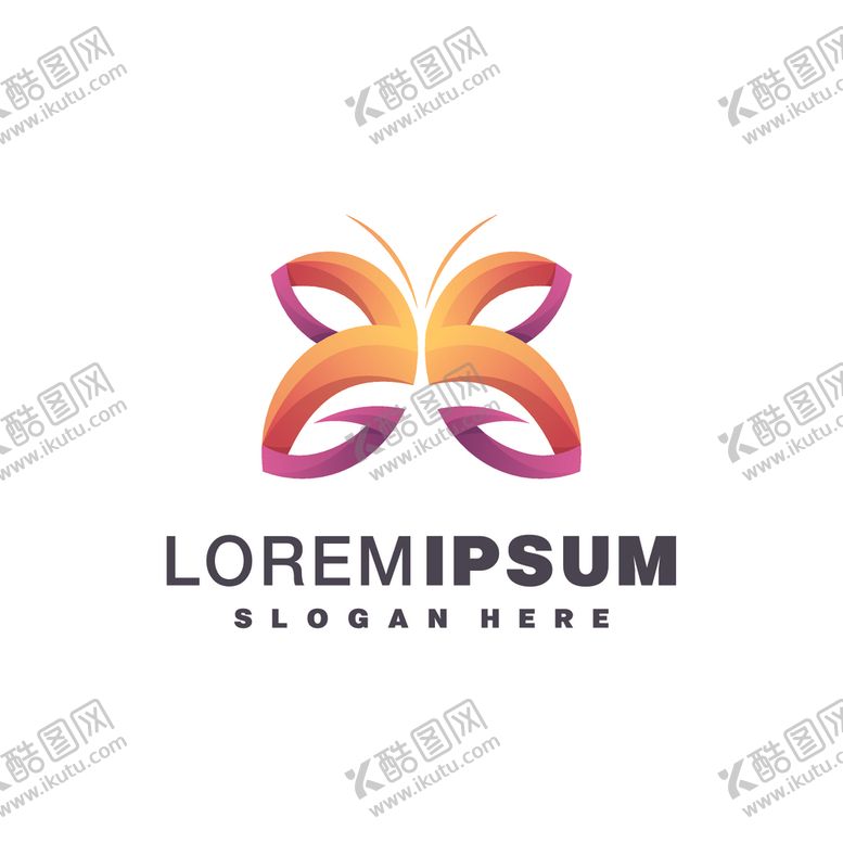 编号：58696010191117224606【酷图网】源文件下载-蝴蝶logo