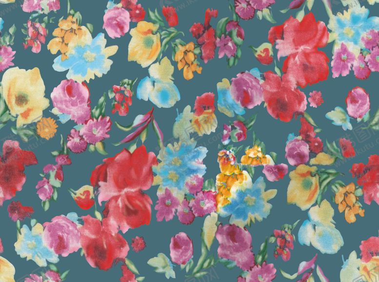 编号：13075309272001409043【酷图网】源文件下载-水彩印花