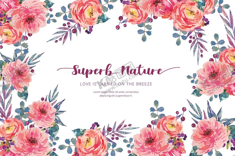 编号：68028410021455377181【酷图网】源文件下载-花卉卡片