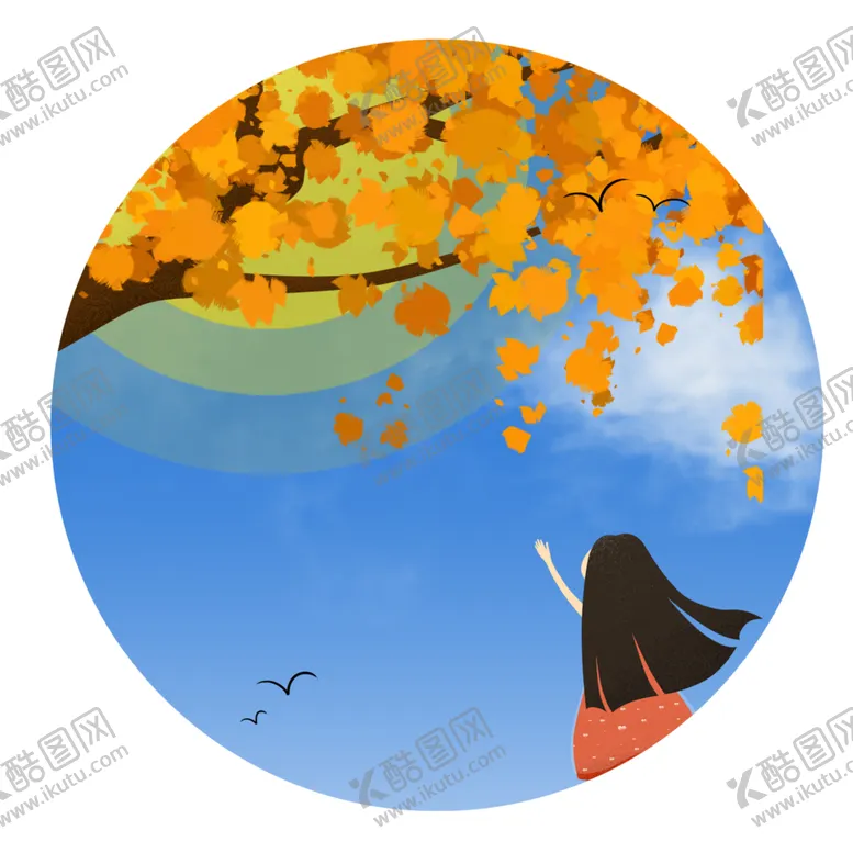 编号：44156705090431205592【酷图网】源文件下载-彩绘人物背影