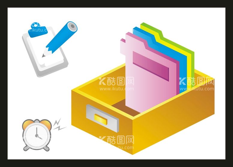 编号：23901612231135272758【酷图网】源文件下载-手绘办公用品