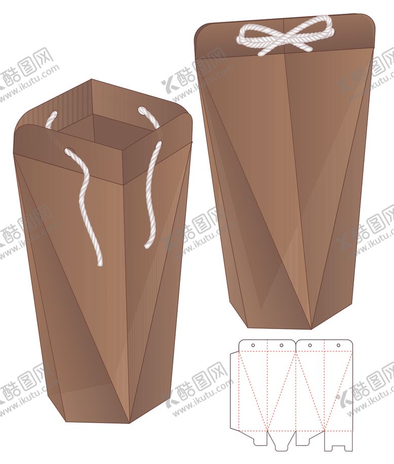 编号：59430110200224395767【酷图网】源文件下载-纸质包装盒刀模设计图