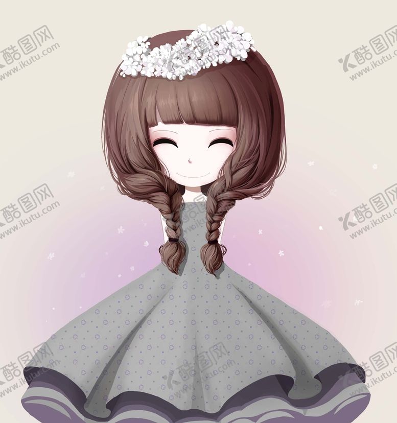 编号：37640510082038175671【酷图网】源文件下载-卡通 小女孩 浪漫 图片 文件