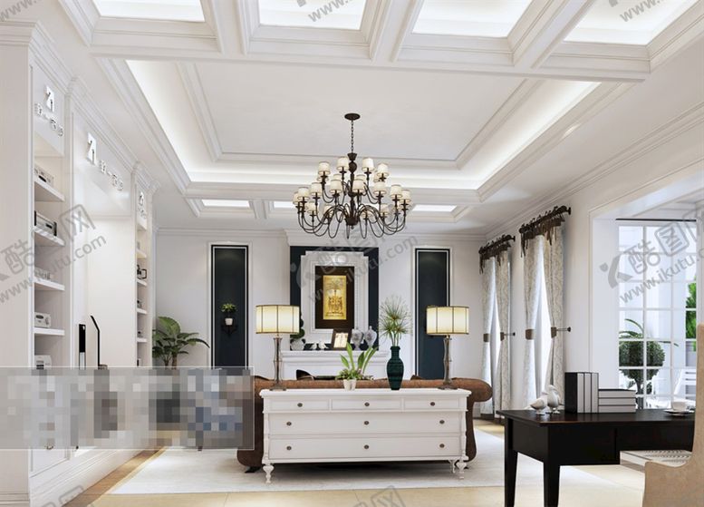 编号：30084910141110217694【酷图网】源文件下载-客厅效果图