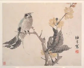 花鸟国画图案