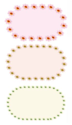 文字框文本框鲜花边框特卡通边框