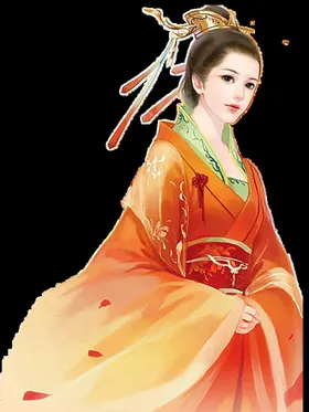 古装帅哥美女插画图片公子英雄唯