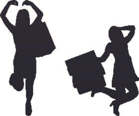 时尚购物女人