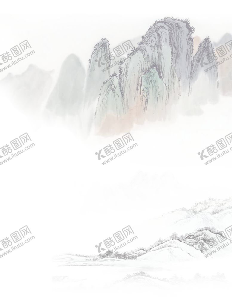 编号：46772604301427338302【酷图网】源文件下载-水墨山水素材
