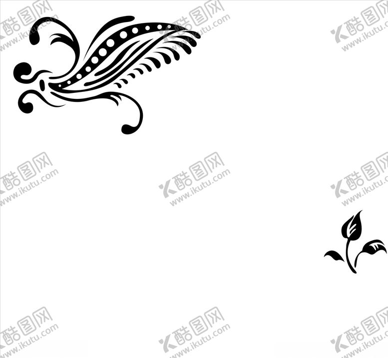 编号：43337007080733002411【酷图网】源文件下载-硅藻泥刻花花纹线条矢量