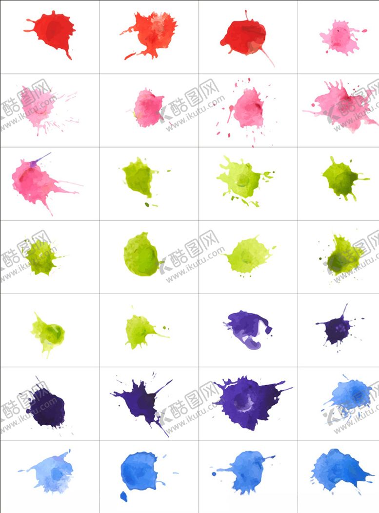 编号：74423611011847173825【酷图网】源文件下载-水彩笔触