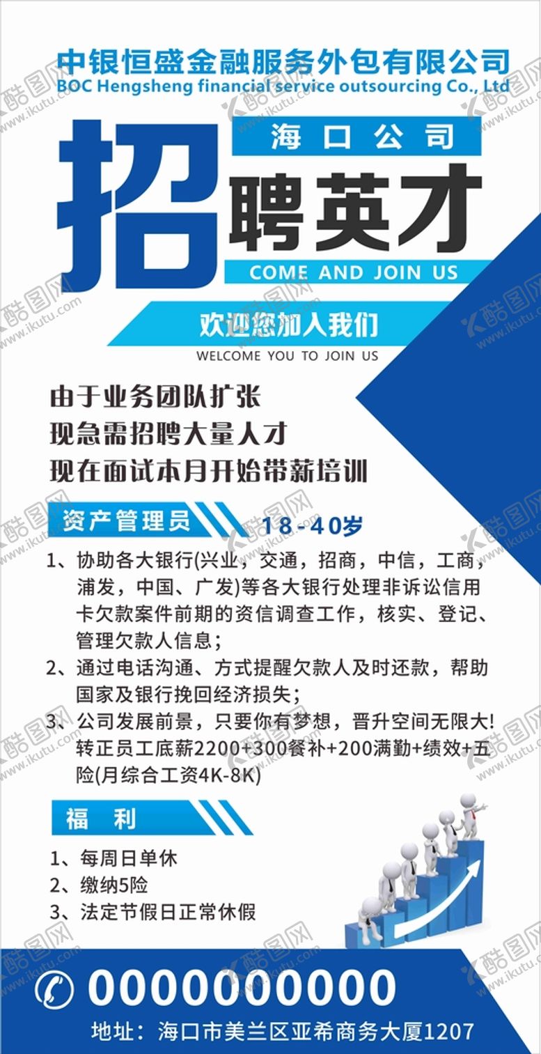 编号：68423812050737417191【酷图网】源文件下载-招聘展架