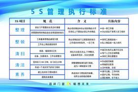 5S管理执行标准