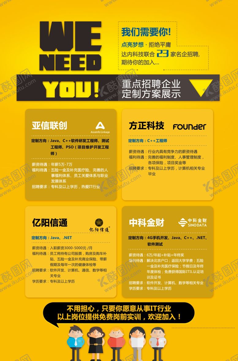招聘海报高薪诚KTV服装