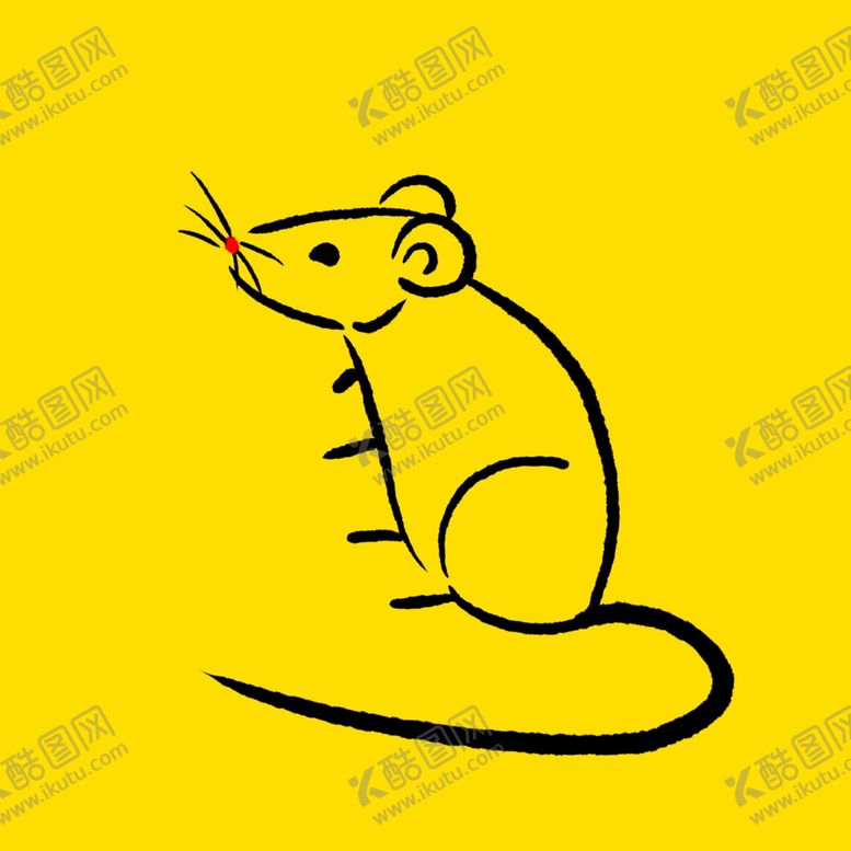 编号：45445010090322496370【酷图网】源文件下载-简笔画老鼠