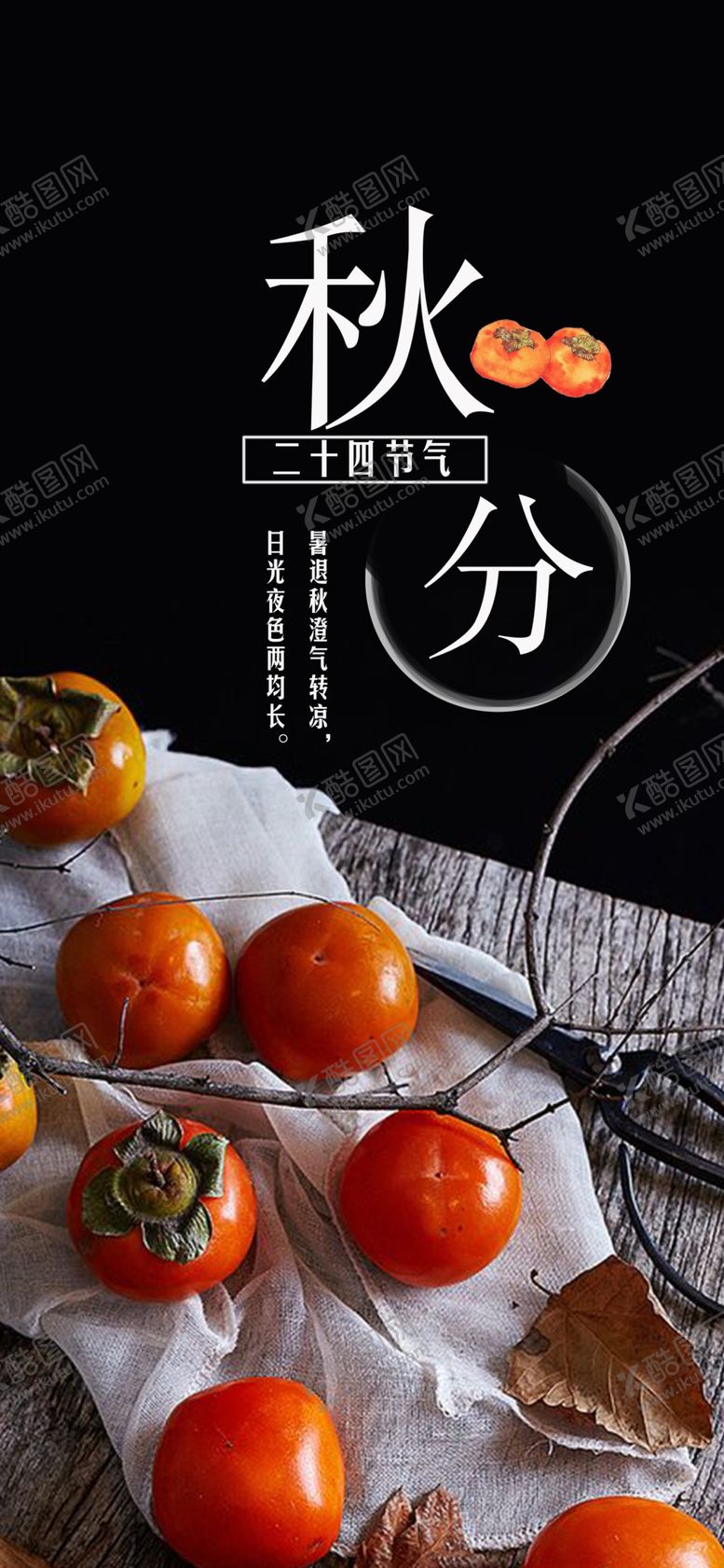 编号：79531007121959556311【酷图网】源文件下载-秋分手机海报