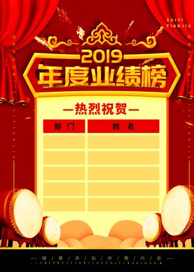 销售业绩榜