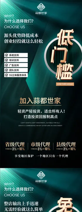 创业平台招商造势海报