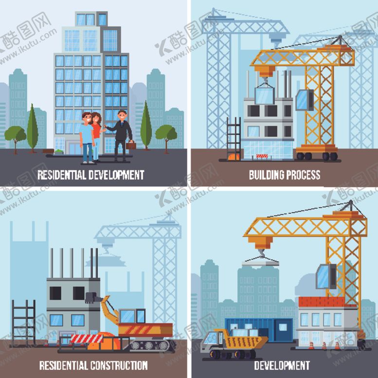 编号：92524001191604288701【酷图网】源文件下载-建筑施工主题矢量