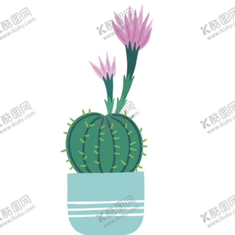 编号：74562209270837379475【酷图网】源文件下载-小清新仙人掌绘画图案