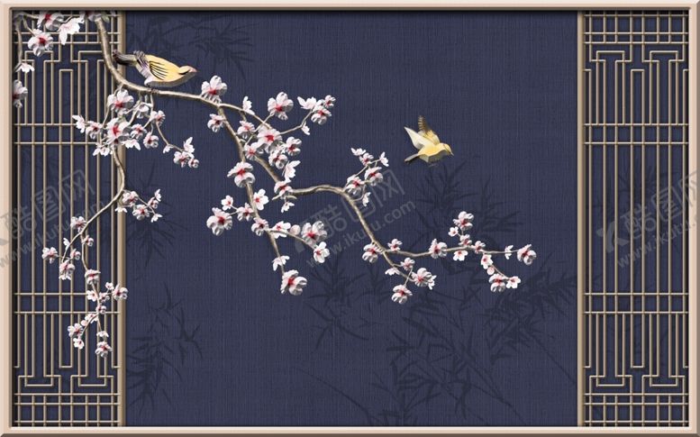 编号：38048109231714428947【酷图网】源文件下载-花鸟工笔画