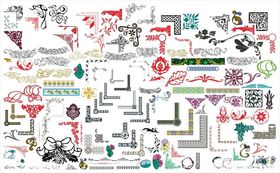 角花边框花纹花边