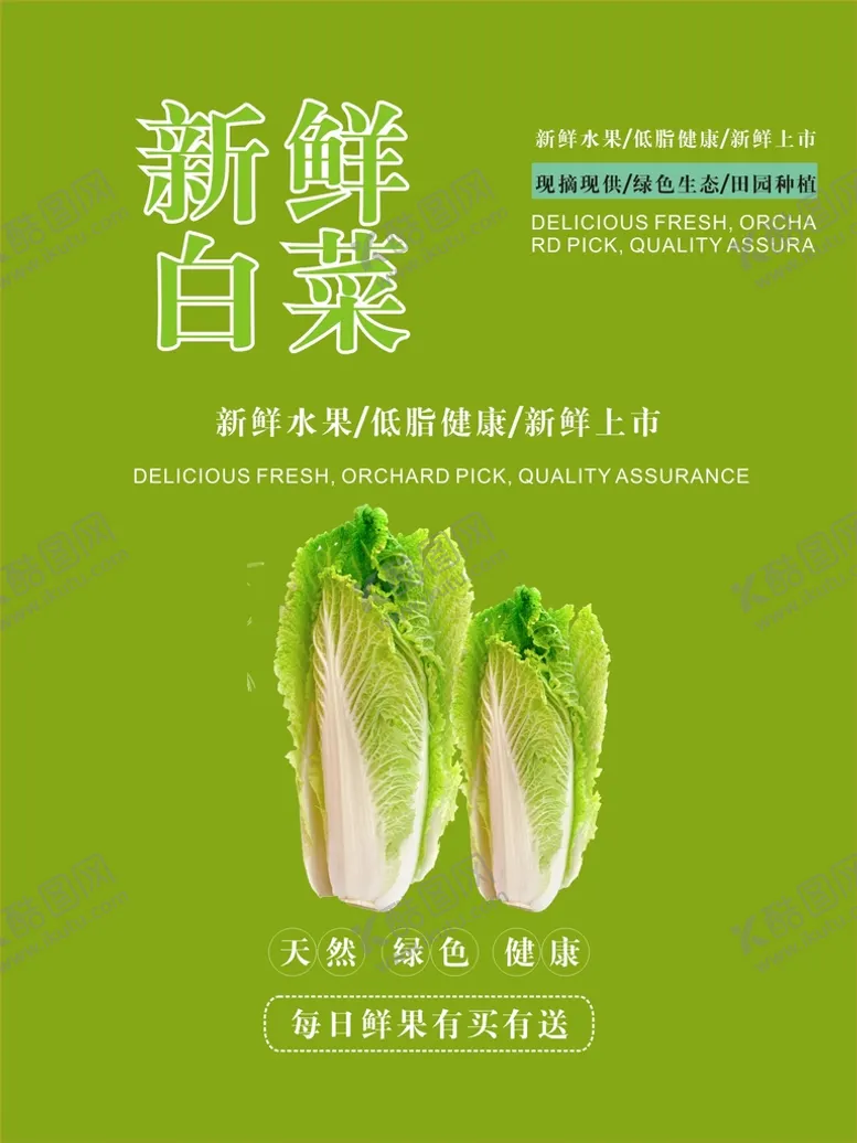 编号：40538101140229086141【酷图网】源文件下载-白菜海报