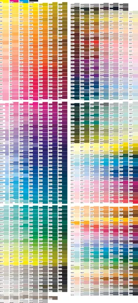 色卡色谱调色卡cmyk