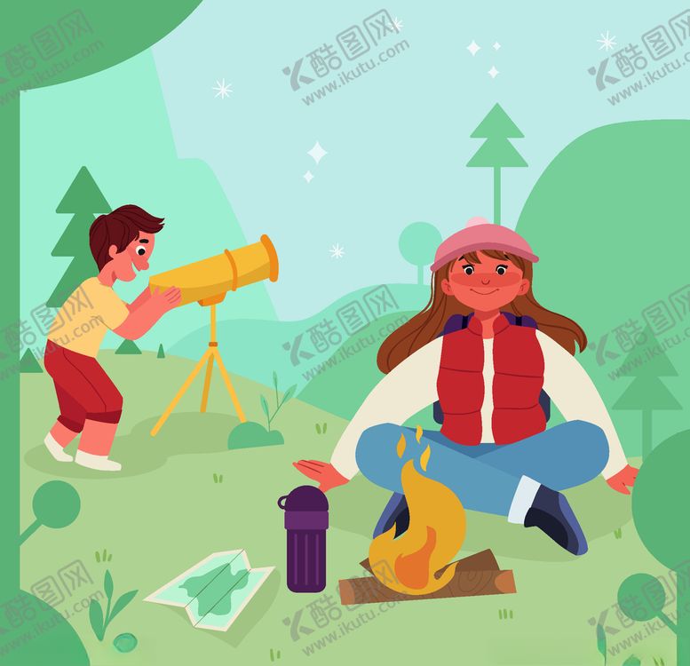 编号：73454307141203465421【酷图网】源文件下载-露营