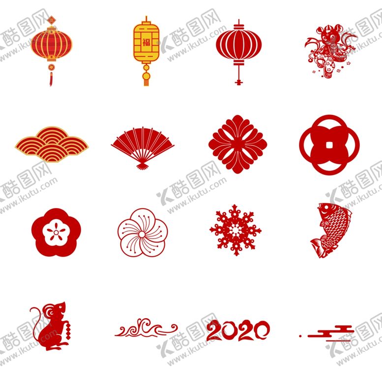 编号：55740910260834405068【酷图网】源文件下载-鼠年元素
