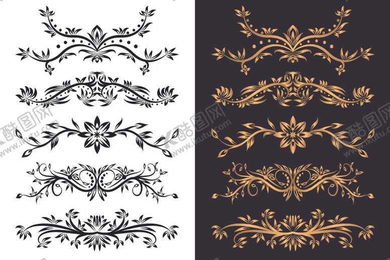 编号：96845209130211494479【酷图网】源文件下载-花纹装饰元素