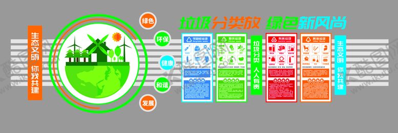 编号：45190209131454500693【酷图网】源文件下载-环保文化墙