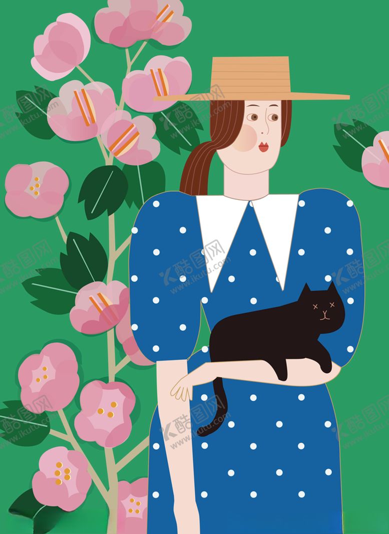 编号：25785409192105269440【酷图网】源文件下载-手绘女孩