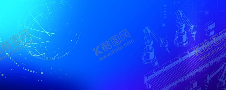 编号：17764609290415432136【酷图网】源文件下载-蓝色科技背景