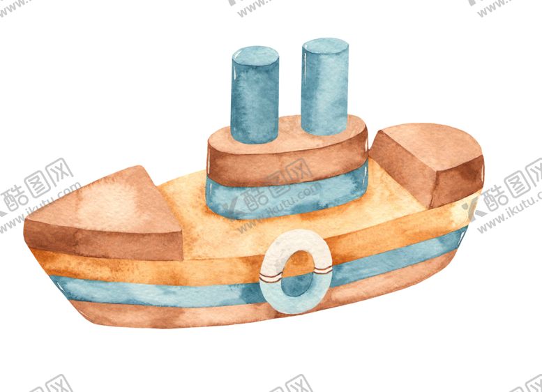 编号：76227710040653389621【酷图网】源文件下载-儿童玩具水彩插画