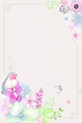 水粉插花海报