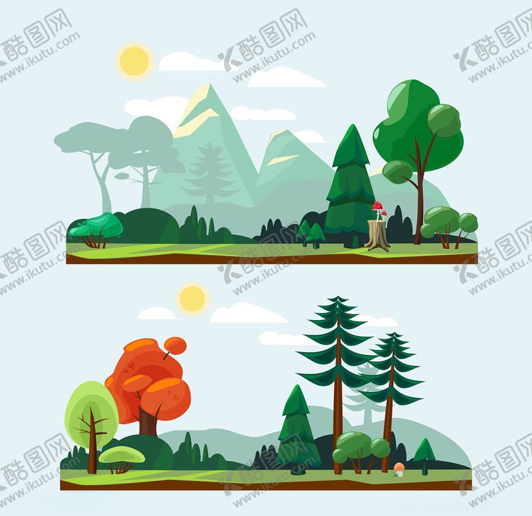 编号：41818807010507388675【酷图网】源文件下载-公园花园插图