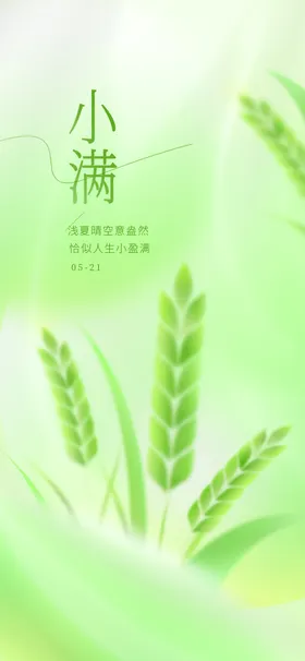 小满广告设计素材地产麦子