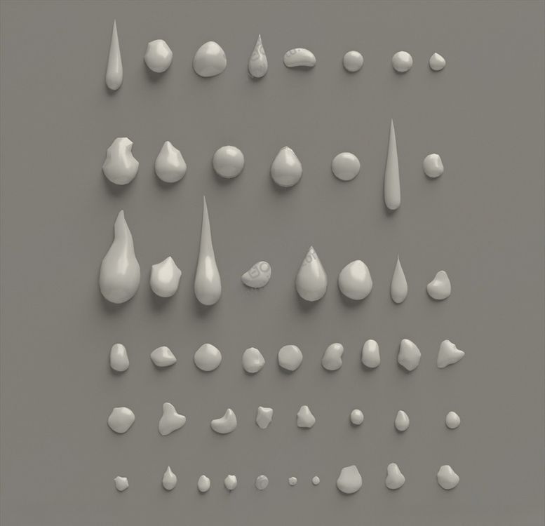 编号：47061110301419572280【酷图网】源文件下载-水滴OBJ模型C4DMAX