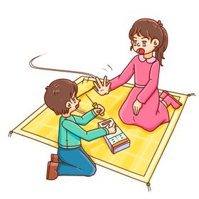 预防火灾人物卡通火警海报素材