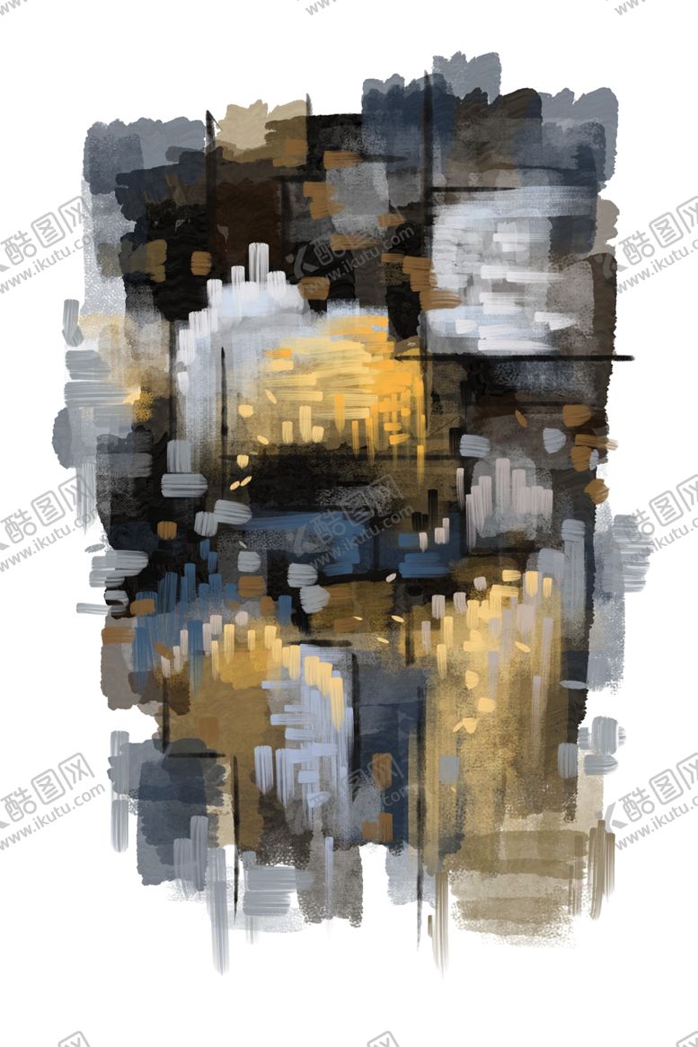 编号：59981510060629027583【酷图网】源文件下载-金箔装饰画