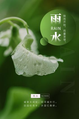 雨水时节海报美业