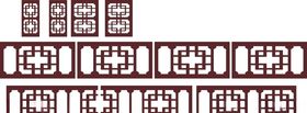 雕花边窗纹镂空