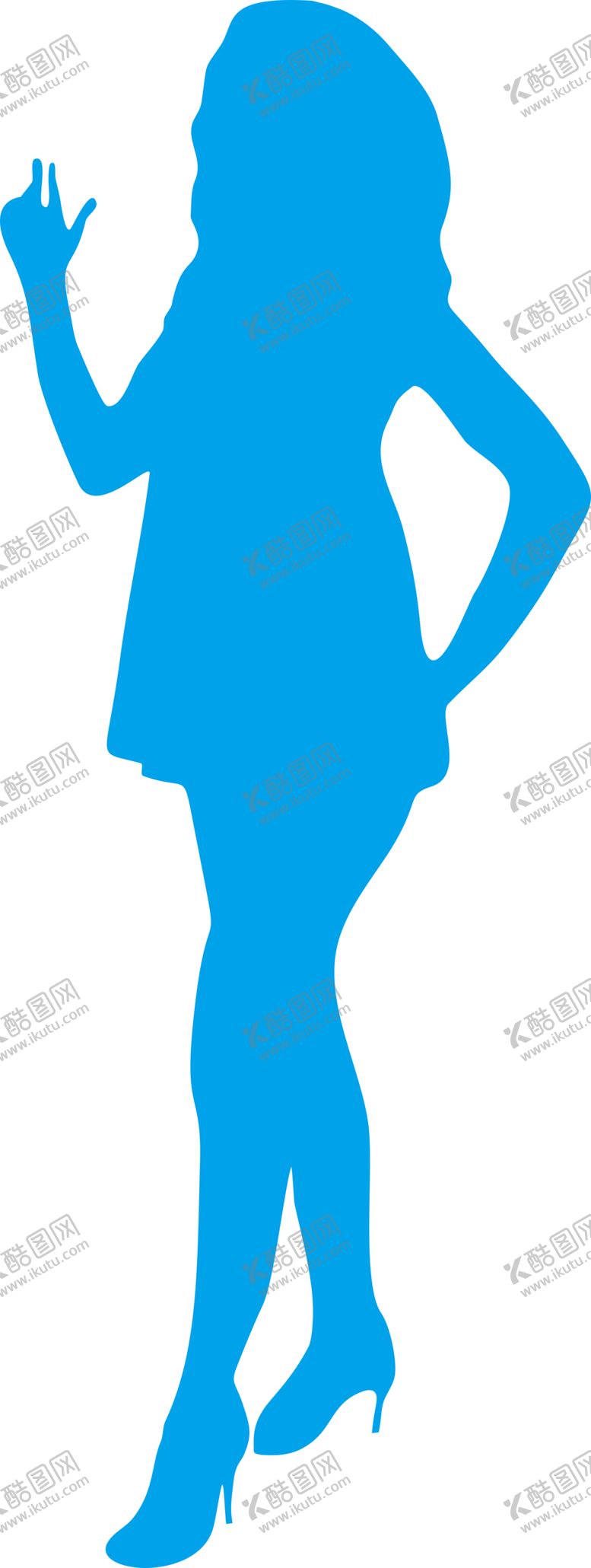 编号：41109605121633586434【酷图网】源文件下载-美女剪影