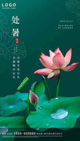 处暑海报广告