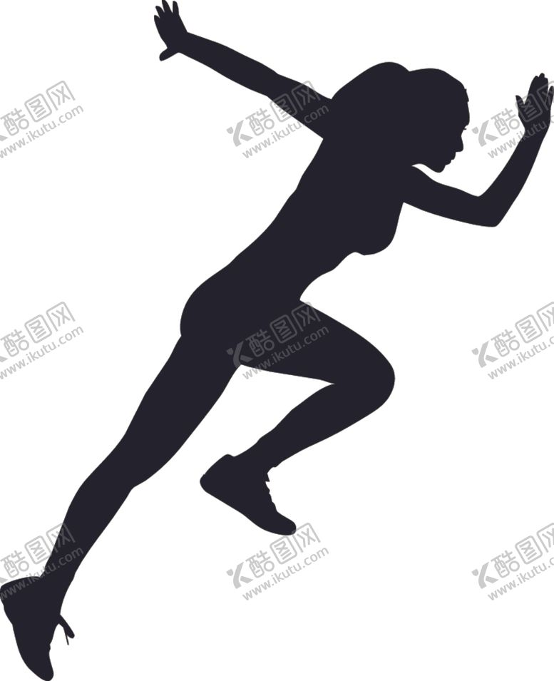 编号：33376610310512252274【酷图网】源文件下载-跑步剪影