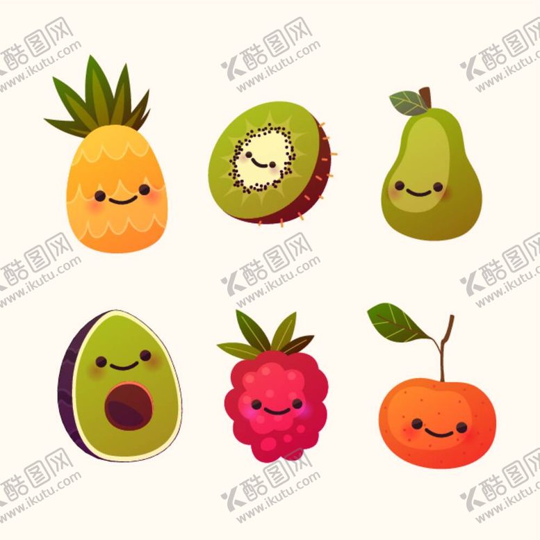 编号：42292212041036019713【酷图网】源文件下载-可爱手绘美食