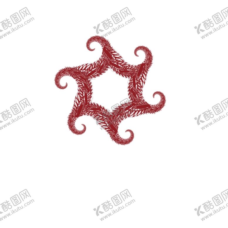 编号：75145509290232245963【酷图网】源文件下载-旋转图案红色花纹设计