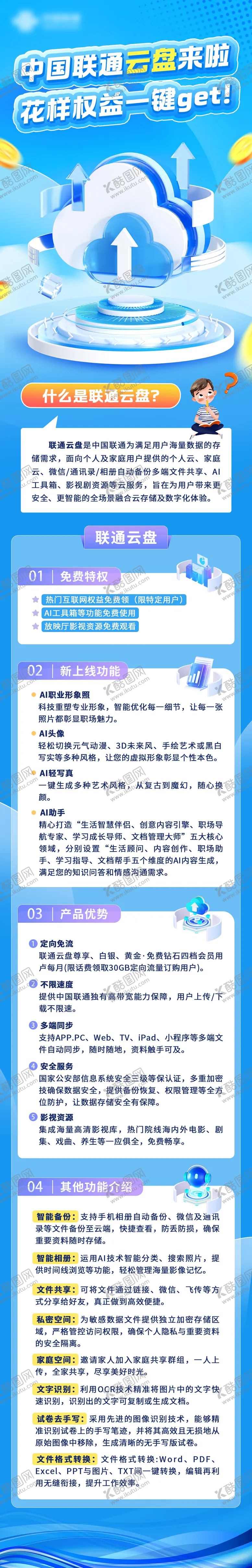 编号：48691612050214028012【酷图网】源文件下载-云盘权益活动长图海报