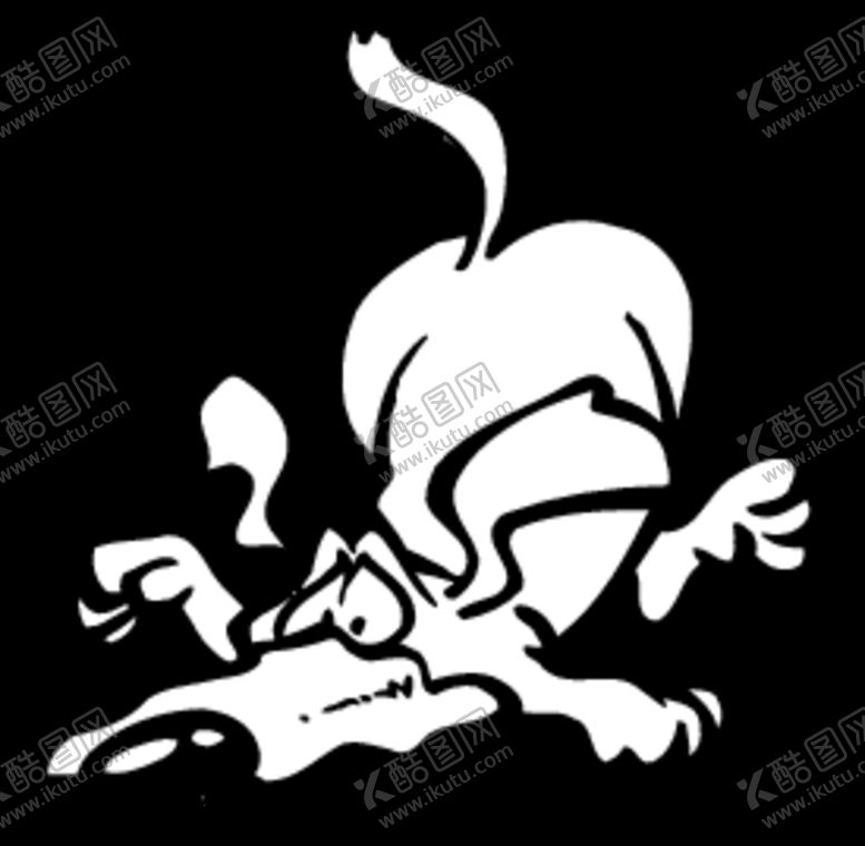 编号：44507309260918421691【酷图网】源文件下载-手绘黑白动物